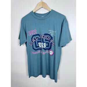 VTG Single Stitch T Shirt Girl Scouts Hipster Grunge Made In USA One Size